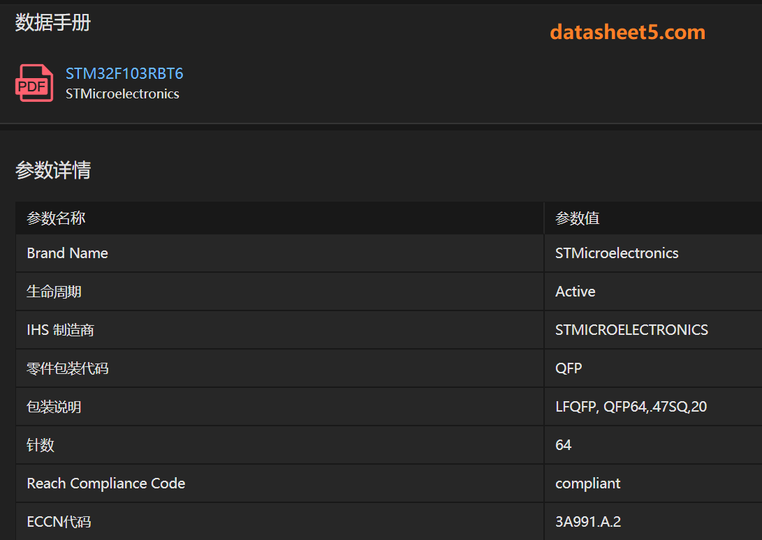 datasheet数据手册